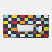 Colorful Checkerboard Bureaumat (Keyboard & Muis)