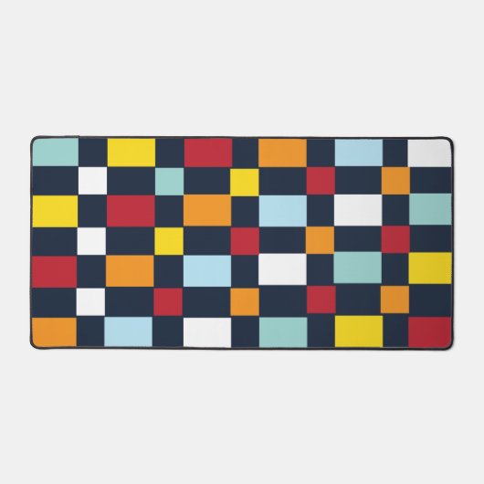 Colorful Checkerboard Bureaumat (Voorkant)