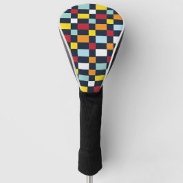 Colorful Checkerboard Golfheadcover