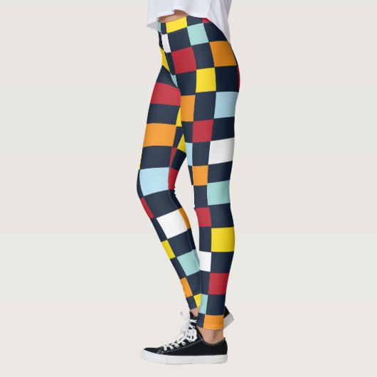Colorful Checkerboard Leggings (Links)