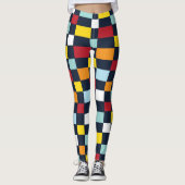 Colorful Checkerboard Leggings (Voorkant)