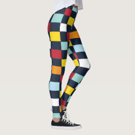 Colorful Checkerboard Leggings