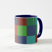 Colorful Checkerboard Mok (Voorkant rechts)