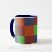 Colorful Checkerboard Mok (Voorkant links)