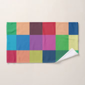 Colorful Checkerboard Patroon Bad Handdoek (Handdoek)