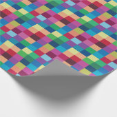 Colorful Checkerboard Patroon Cadeaupapier (Hoek)