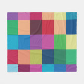 Colorful Checkerboard Patroon Fleece Deken (Voorkant (Horizontaal))