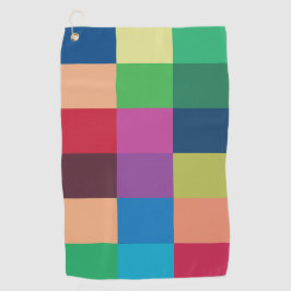 Colorful Checkerboard Patroon Golfhanddoek