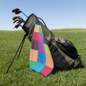 Colorful Checkerboard Patroon Golfhanddoek (Groen)