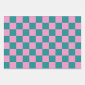 Colorful Checkerboard Patroon Inpakpapier Vel (Voorkant 2)