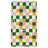 Colorful Checkerboard Patroon Klein Cadeauzakje (Voorkant)