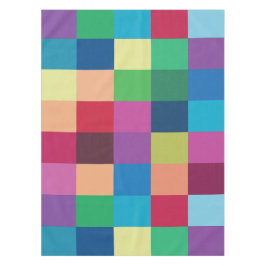 Colorful Checkerboard Patroon Tafelkleed