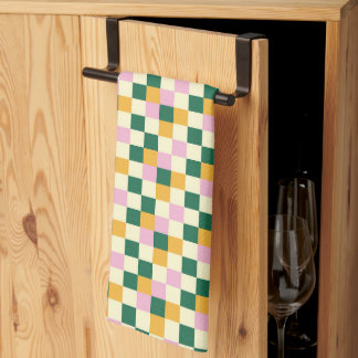 Colorful Checkerboard Patroon Theedoek