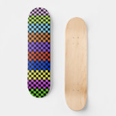 Colorful Checkered Deck Skateboard (Voorkant)