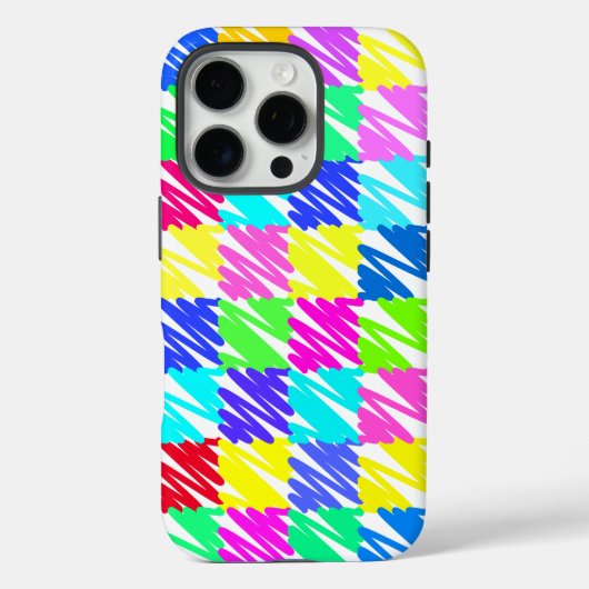 Colorful Checkered Pattern-ontwerp Case-Mate iPhone Case (Achterkant)