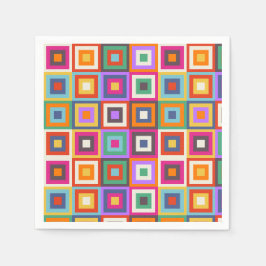 Colorful Checkered Pattern Servet