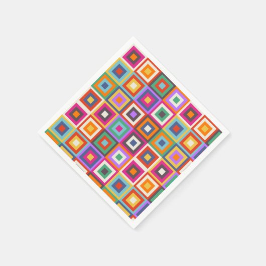 Colorful Checkered Pattern Servet (Hoek)