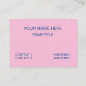 Colorful Checkered Pattern Visitekaartje (Achterkant)