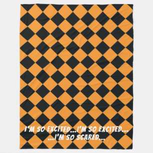 Colorful Checkers - All Hallows' Eve Fleece Deken