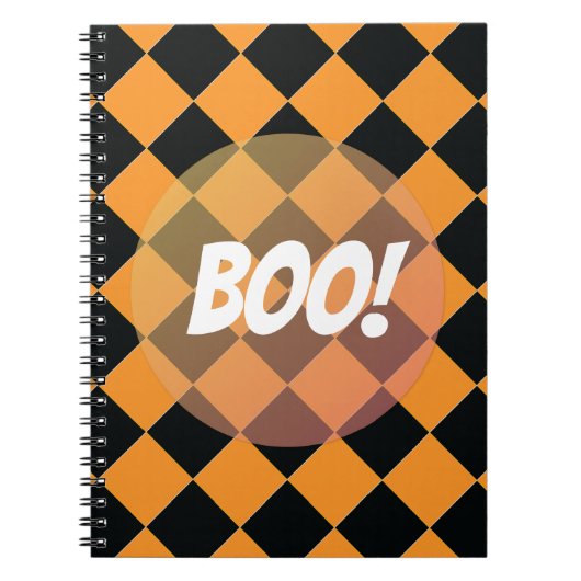 Colorful Checkers - All Hallows' Eve Notitieboek (Voorkant)
