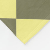 Colorful Checkers - Banana Nut Fleece Deken (Hoek)
