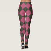 Colorful Checkers - Choco-Cherry Leggings (Achterkant)