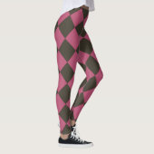 Colorful Checkers - Choco-Cherry Leggings (Rechts)