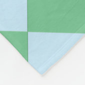 Colorful Checkers - Hint van Mint Fleece Deken (Hoek)