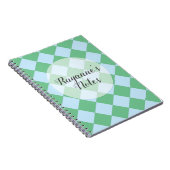 Colorful Checkers - Hint van Mint Notitieboek (Rechterzijde)
