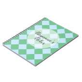 Colorful Checkers - Hint van Mint Notitieboek (Linkerzijde)