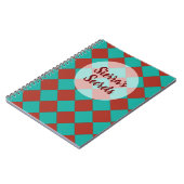 Colorful Checkers - Southwestern Style Notitieboek (Linkerzijde)