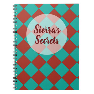 Colorful Checkers - Southwestern Style Notitieboek