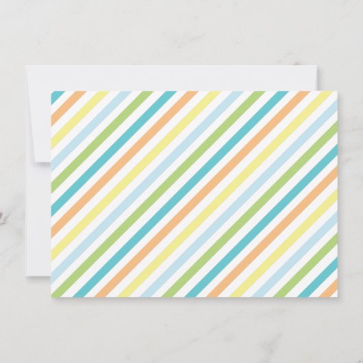 Colorful Cheer Dank u Flat Cards Bedankkaart (Achterkant)