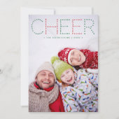 Colorful Cheer | Holiday-foto Feestdagenkaart (Voorkant)