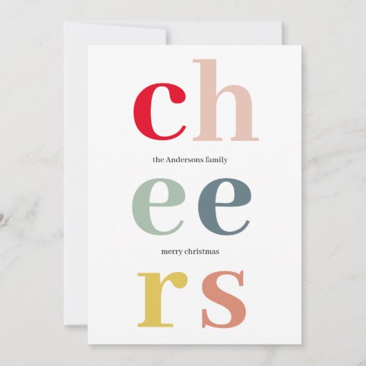 Colorful Cheer Kerstmis | PRETTIGE FEESTDAGEN (Voorkant)