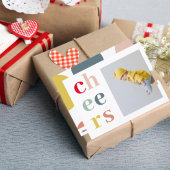 Colorful Cheer met foto | Happy Holiday Briefkaart