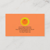 Colorful Cheerful Babysitter Sun Nanny Service Visitekaartje (Achterkant)