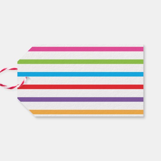 Colorful Cheers Personalized Gift Labels Cadeaulabel (Achterkant Horizontaal)