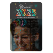 Colorful Cheers to 2023 Calendar New Year Foto Magneet (Verticaal)