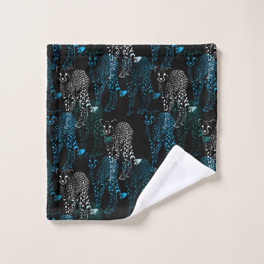 Colorful Cheetah Bad Handdoek (Wasdoekje)