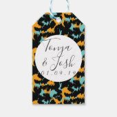 Colorful Cheetah Print Pattern Modern Weddenschap Cadeaulabel (Voorkant)