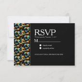 Colorful Cheetah Print Pattern Modern Weddenschap Kaart (Voorkant)