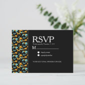 Colorful Cheetah Print Pattern Modern Weddenschap Kaart (Staand voorkant)