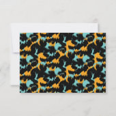 Colorful Cheetah Print Pattern Modern Weddenschap Kaart (Achterkant)