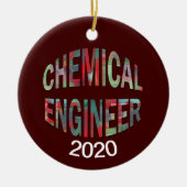Colorful Chemical Engineer Keramisch Ornament (Voorkant)