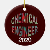 Colorful Chemical Engineer Keramisch Ornament (Achterkant)