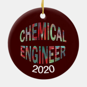 Colorful Chemical Engineer Keramisch Ornament