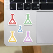 Colorful Chemistry Beakers Sticker Set