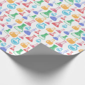 Colorful Chemistry Flasks Pattern Cadeaupapier (Hoek)