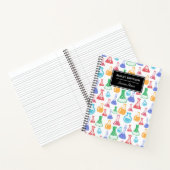 Colorful Chemistry Flasks Pattern Notitieboek (Binnen)